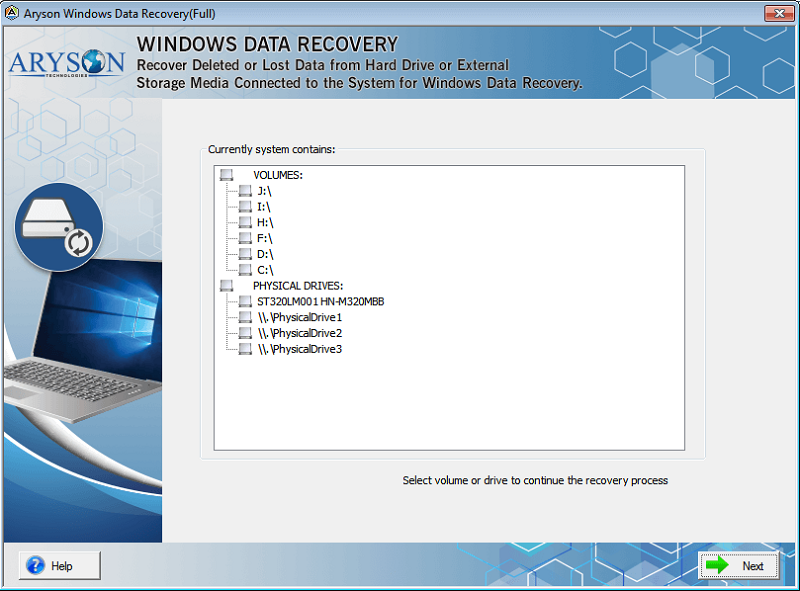 Hard Drive Data Recovery Freeware Tool software