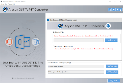 OST to PST Converter software