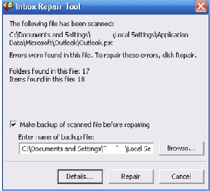 Inbox Repair Tool