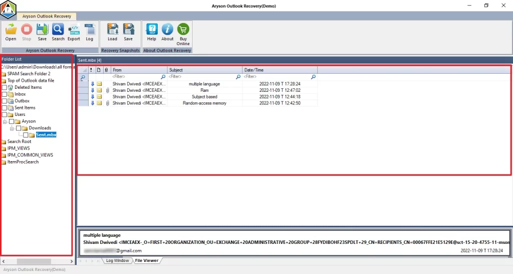 preview the recovered files.