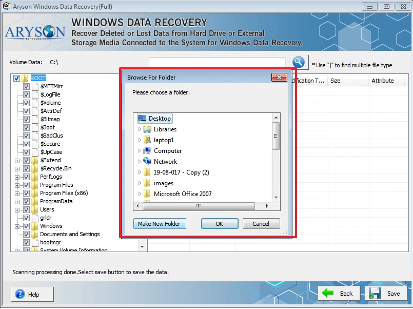 select the path to save the resultant file and click Save.