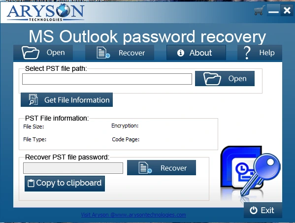 Install the Outlook PST Password Recovery Tool.