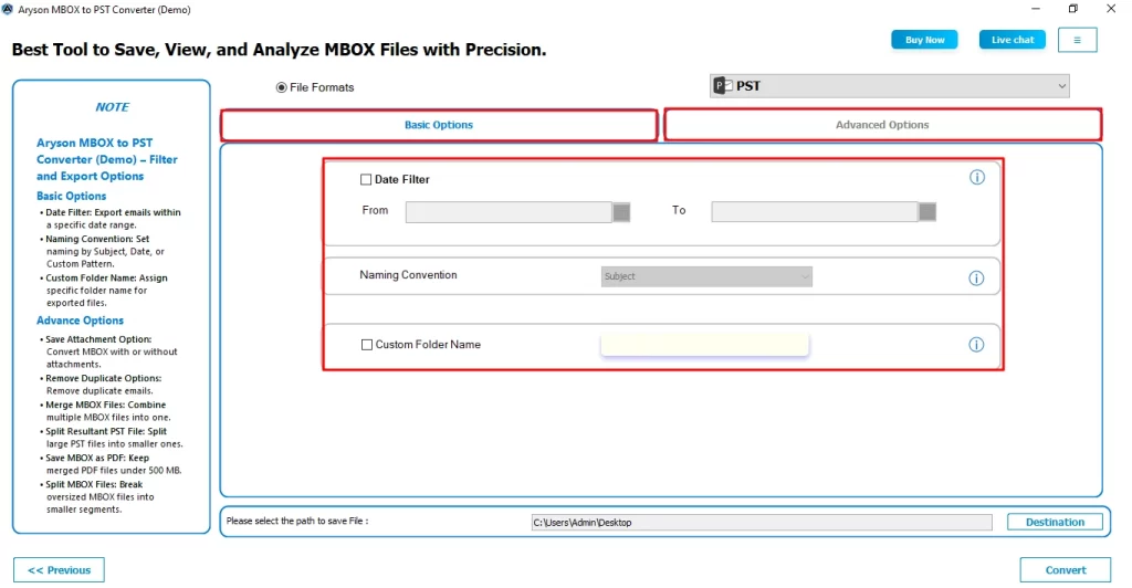 Apply the additional filters.