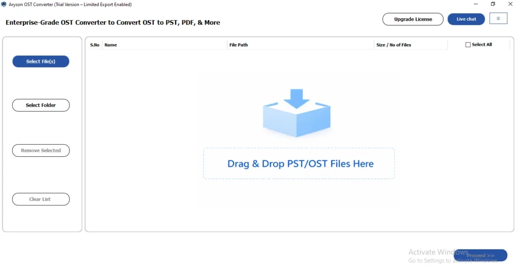 Install the OST to PST Converter Tool.