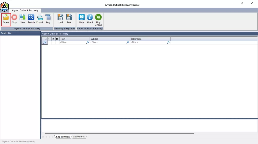 Run Outlook PST Repair Tool