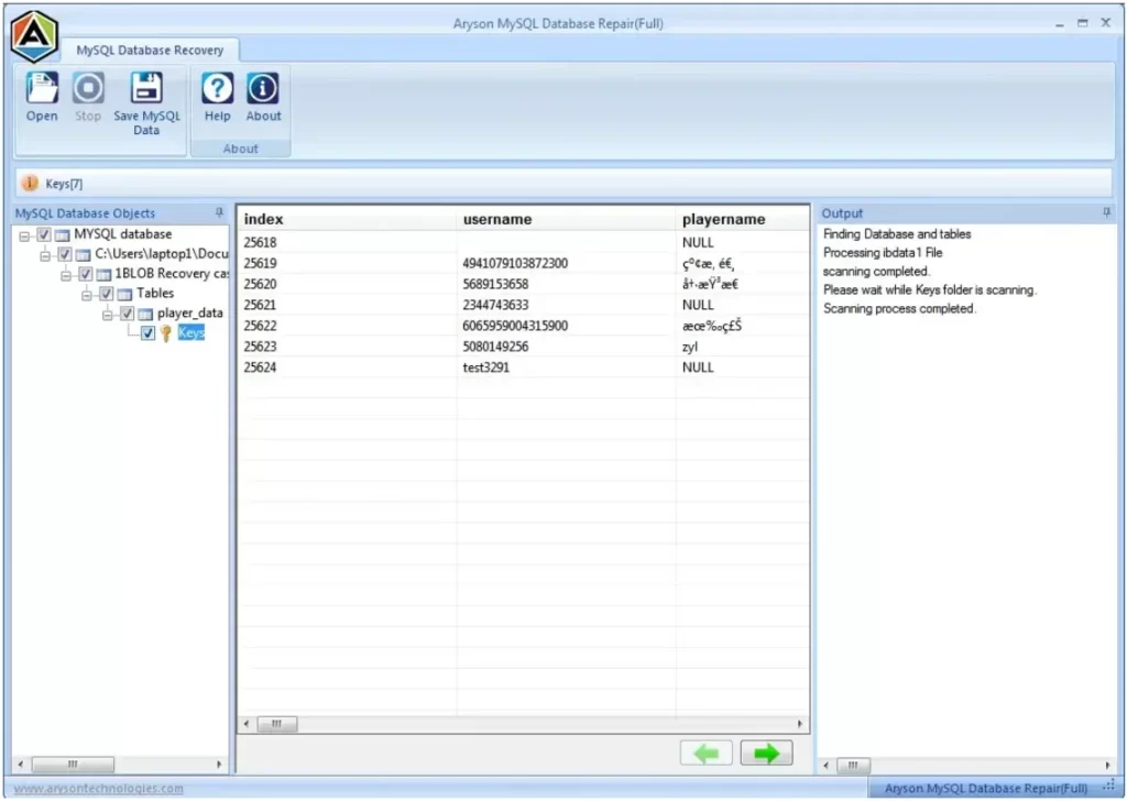 Click on the Save CSV Data option.