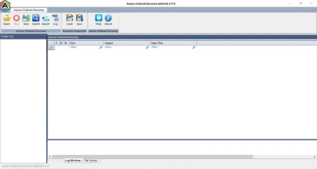 Download the Aryson PST Repair Tool and select the PST file to recover.