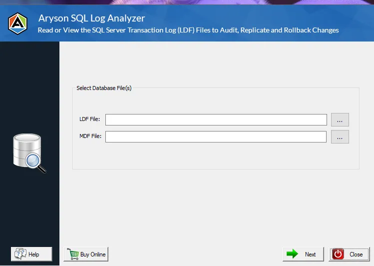 Install the SQL Log Analyzer Software. 