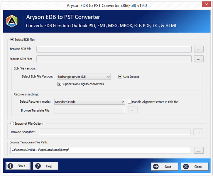 Exchange EDB Recovery Tool